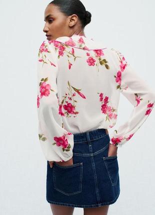 Джинсовая мини юбка zara / джинсовая мины юбка зара4 фото