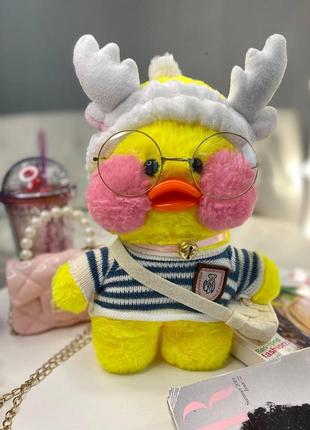 Іграшка "lalafanfan" з одягом (кофта, пов'язка, сумка + окуляри) жовта 9021 218, bambini, жовтий, унісекс