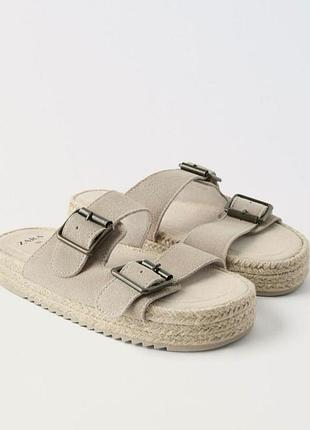 Zara.шлопанцы 32-33 г. натуральная кожа премиум класса