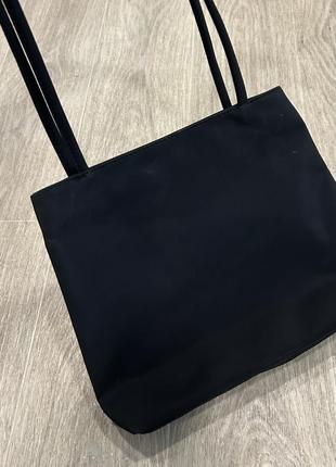 Сумка шоппер, винтаж, сумка на плечо, сумка с металлическими элементами4 фото