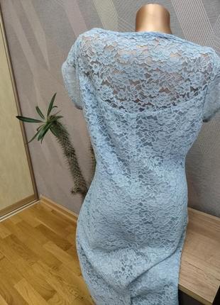 Красивое нарядное гипюровое платье большого размера5 фото
