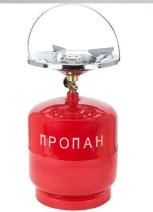 Туристичний газовий балон з пальником 8 л