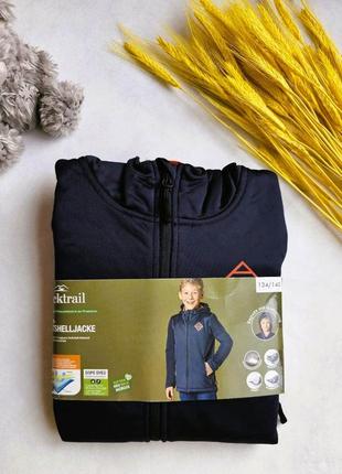 Софтшел куртка на флисе 134-140см rocktrail☔️дождевик детская демисезонная куртка softshell