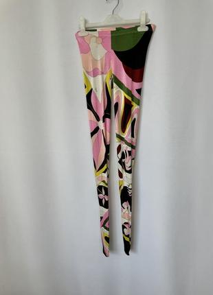 Wolford x emilio pucci 2004 колготки легінси з культовим принтом яскраві різнокольорові цупкі