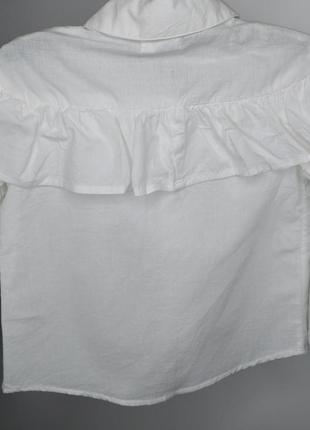 Рубашка /рубашка белая на девочку 110см 4-5роки2 фото