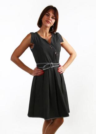 Платье серый (nls-10-518-gray)