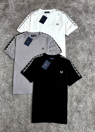 Футболка fred perry с лампасами футболки фред пери фред пери лампасы