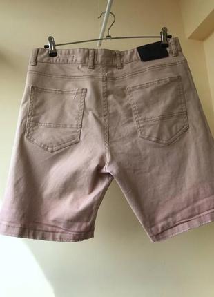 Джинсовые шорты мужские бежевые (возможен обмен)2 фото