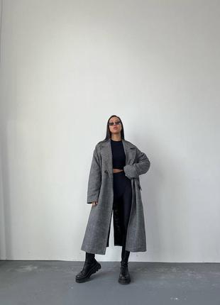 Пальто твид