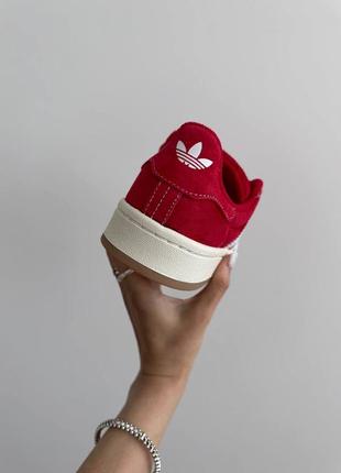 Adidas campus  red / white premium5 фото