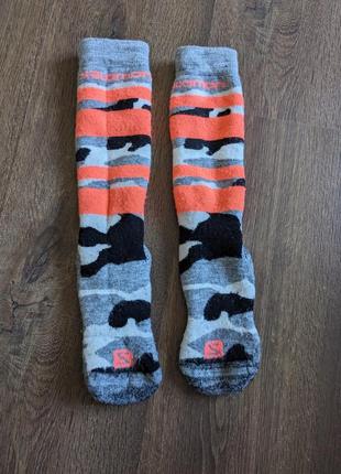 Високоякісні гірськолижні носки з шерсті мериноса salomon