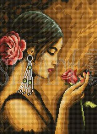 Алмазна вишивка білосніжка «іспанська красуня»