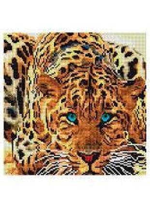 Мозаїка на підрамнику білосніжка леопард