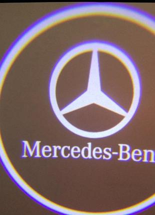 Подсветка дверей штатная для mersedes