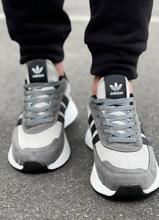 Чоловічі кросівки adidas ruuning silver4 фото