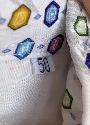 Люксовая разноцветная рубашка с ярким принтом эмогии vagie emoji multicolor print...