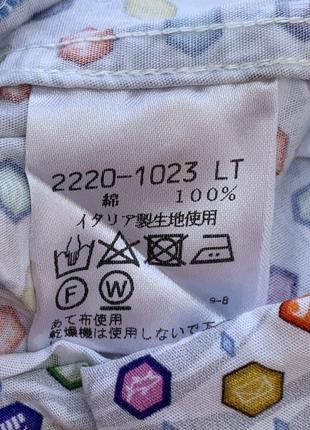 Люксовая разноцветная рубашка с ярким принтом эмогии vagie emoji multicolor print...