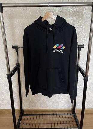 Черная толстовка / худи oversize унисекс