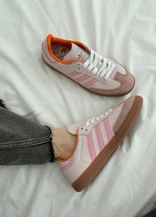 Кроссовки adidas samba pink/brown premium4 фото