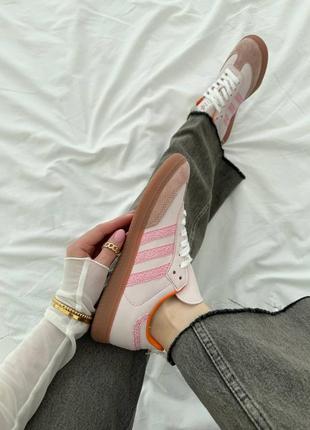 Кроссовки adidas samba pink/brown premium8 фото