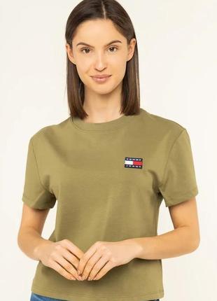 Футболка топ tommy hilfiger size s original 100% cotton кроптоп