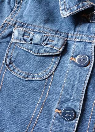 Джинсовая курточка george для девочки жакет из мягкого джинса на лето кофта джинсовка6 фото