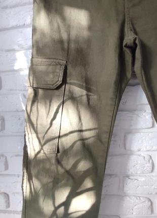 Брюки карго прямые коттоновые брюки5 фото