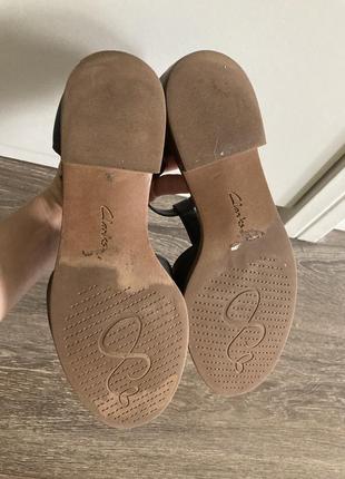 Clarks 38 р. 25 см стелька кожаные трендовые туфли на низком ходу6 фото