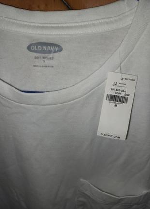 Белая футболка олд-неви old navy размер м4 фото