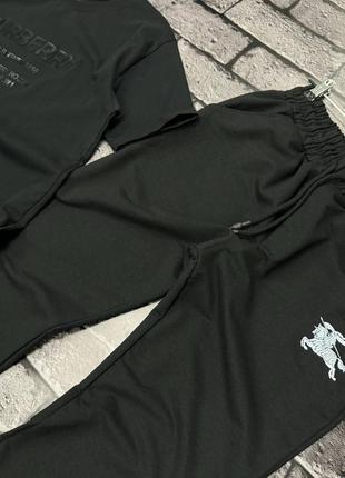 Чоловічий сет burberry спортивні штани барбері бьорбері спортивные штаны футболка2 фото