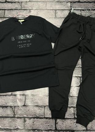 Мужской сет burberry спортивные штаны барбери бёрбери спортивные штаны футболка