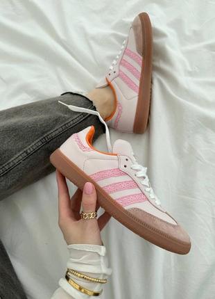 Кросівки adidas samba pink/brown premium5 фото