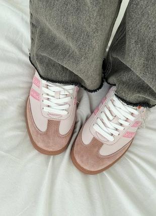 Кросівки adidas samba pink/brown premium2 фото