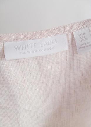 Лаконічний лляний топ дорогого бренду white label the white company4 фото