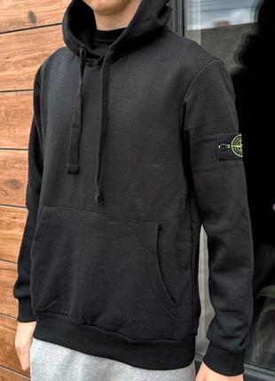 Худі stone island чорний