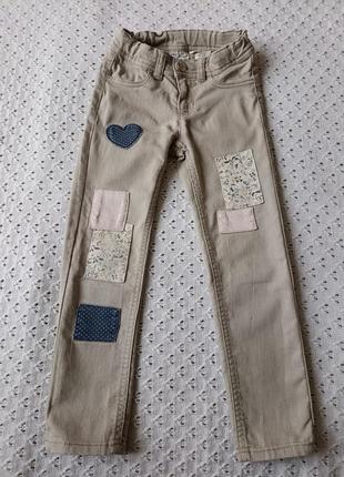 Штанишки из хлопка h&amp;m для девочки стильные брюки на весну лето брюки коттоновые