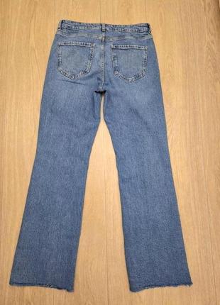 Стильные голубые джинсы с разрезами mango, размер м.6 фото