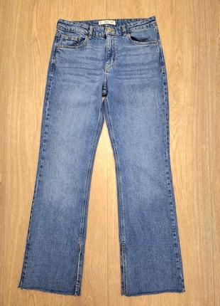 Стильные голубые джинсы с разрезами mango, размер м.7 фото