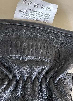 Кожаные мотоперчатки унисекс бренд highway6 фото