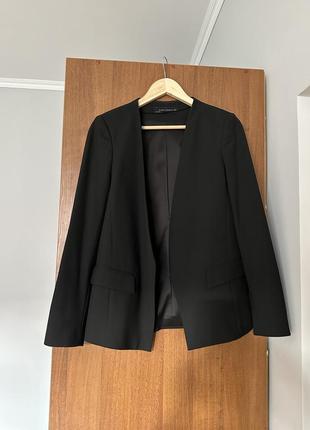 Черный пиджак zara2 фото
