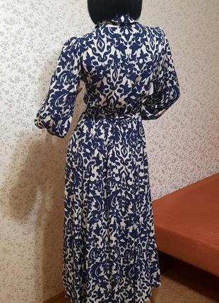 Сукня zara р. xs s віскоза з кишенями і поясом9 фото