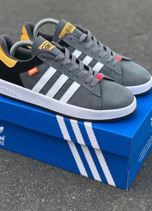 Мужские кроссовки adidas ruuning grey