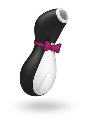 Вакуумний кліторальний стимулятор satisfyer pro penguin, черный  18+
