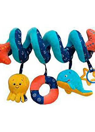 Игрушка мягконабивная растяжка спираль морские жители мс 110604-02