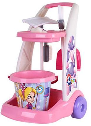 Ігровий набір для прибирання технок рожевий 6429