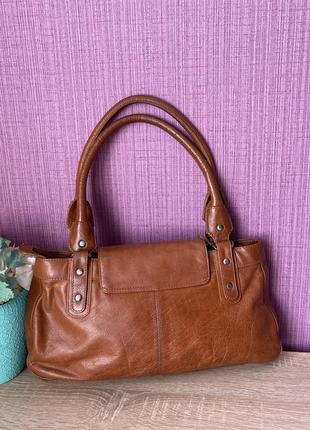 Кожаная сумочка tula - conker brown3 фото