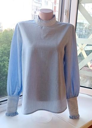 Блуза с оригинальными манжетами5 фото