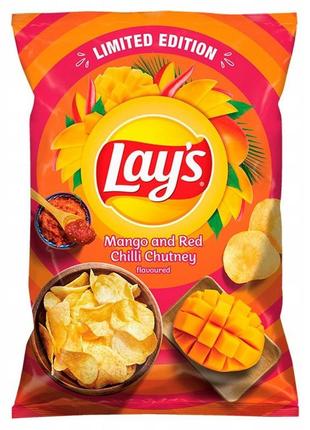 Чипсы lay's mango & red chilli chutney 130g