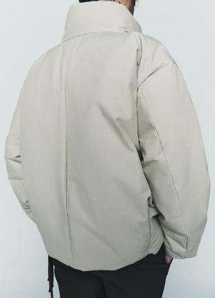 Утеплена куртка zw collection від zara3 фото