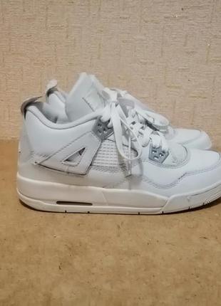 Кросiвки nike jordan retro 4 white на стопу 24 см